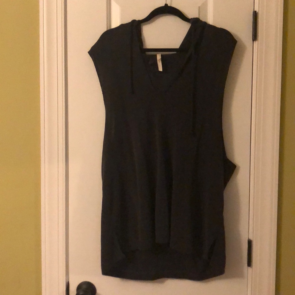 Free People sleeveless hoodie